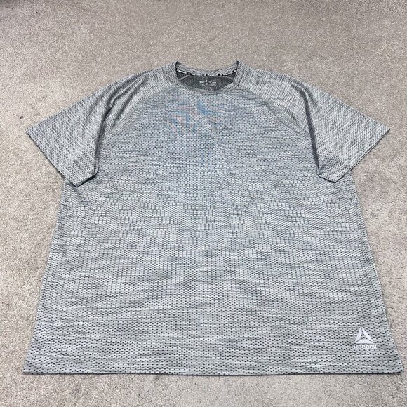 Reebok T-Shirt Men’s Gray Short Sleeve Size 2XL - Picture 1 of 11